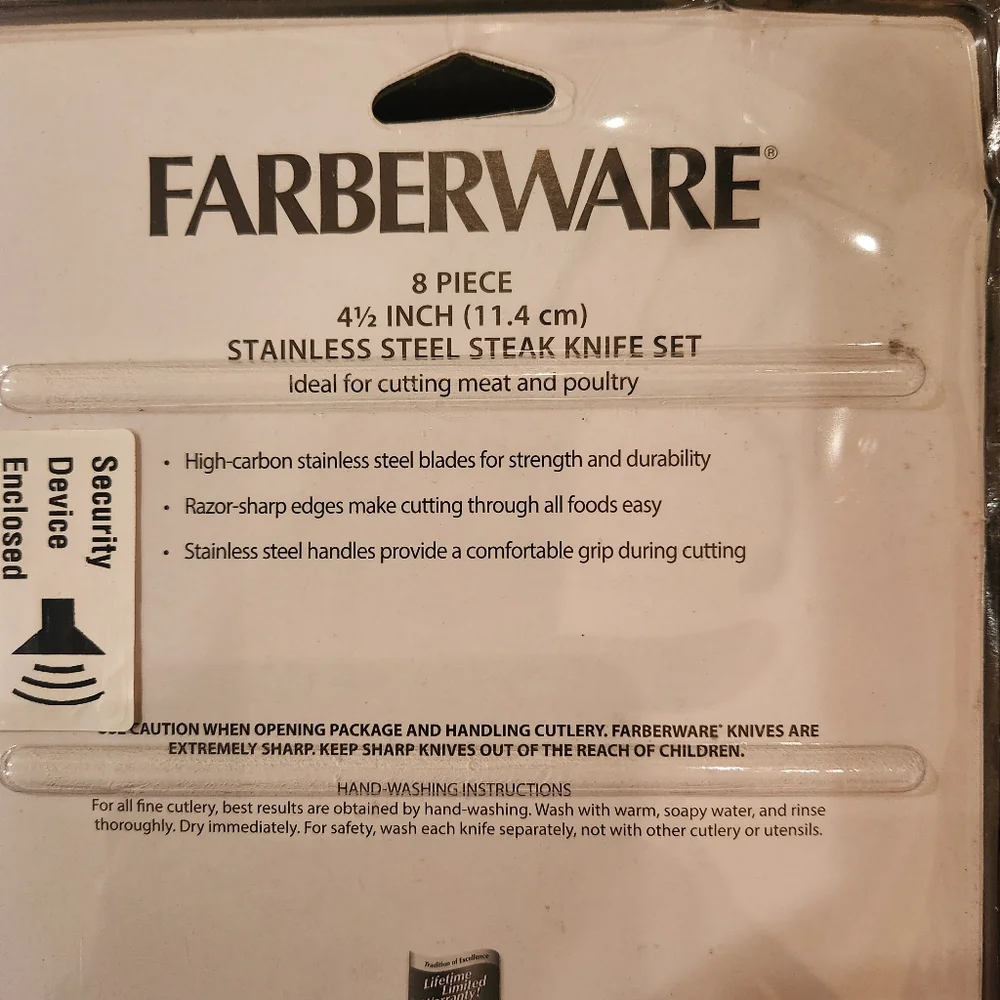 Farberware Stainless Steel Steak Knife Set - Picture 2 of 3